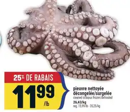 Marché Adonis PIEUVRE NETTOYÉE DÉCONGELÉE/SURGELÉE | CLEANED OCTOPUS FROZEN/DEFROSTED offer