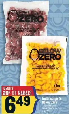 Marché Adonis FRUITS SURGELÉS BELOW ZERO | BELOW ZERO FROZEN FRUITS offer