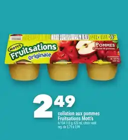 Marche Ami Collation aux pommes Fruitsations Mott's offer