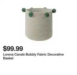 Wayfair Lorena Canals Bubbly Fabric Decorative Basket offer