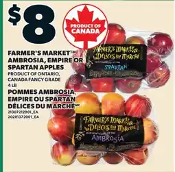 Valu-mart POMMES AMBROSIA, EMPIRE OU SPARTAN DÉLICES DU MARCHÉ, 4 LB offer