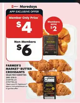 Valu-mart FARMER'S MARKET BUTTER CROISSANTS offer