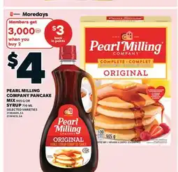 Valu-mart PEARL MILLING COMPANY PANCAKE MIX MIX, 905 G OR SYRUP, 710 ML offer