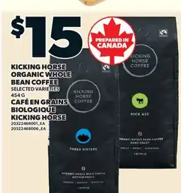 Valu-mart CAFÉ EN GRAINS BIOLOGIQUE KICKING HORSE offer