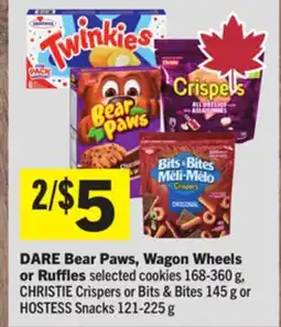 Foodland DARE Bear Paws, Wagon Wheels or Ruffles offer