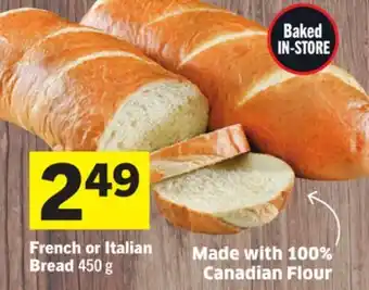 Foodland French or Italian Bread offer