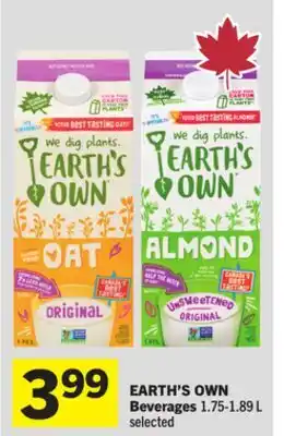 Foodland EARTH'S OWN Beverages offer
