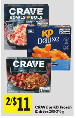 Foodland CRAVE or KD Frozen Entrées offer
