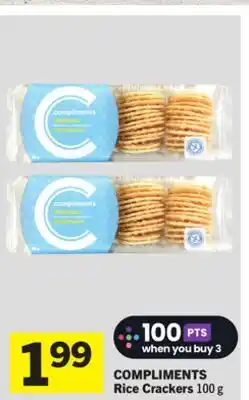 Foodland COMPLIMENTS Rice Crackers offer