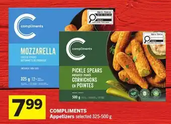 Foodland COMPLIMENTS Appetizers offer