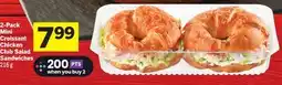 Foodland 2-Pack Mini Croissant Chicken Club Salad Sandwiches offer