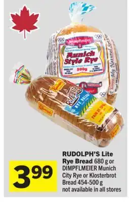 Foodland RUDOLPH'S Lite Rye Bread offer