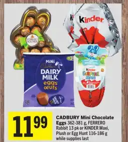 Foodland CADBURY Mini Chocolate Eggs offer
