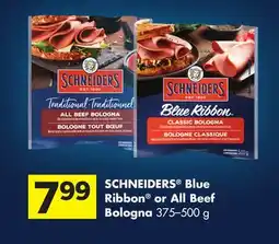 Foodland SCHNEIDERS Blue Ribbon or All Beef Bologna offer