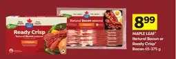 Foodland MAPLE LEAF Natural Bacon or Ready Crisp Bacon offer