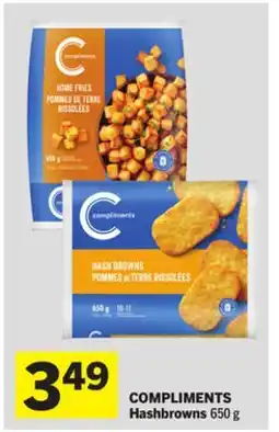 Foodland COMPLIMENTS Hashbrowns offer