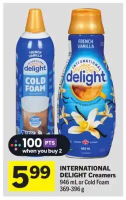 Foodland INTERNATIONAL DELIGHT Creamers offer