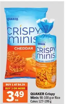 Foodland QUAKER Crispy Minis offer
