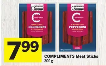 Foodland COMPLIMENTS Meat Sticks offer