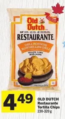 Foodland OLD DUTCH Restaurante Tortilla Chips offer