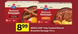 Foodland MAPLE LEAF Fully Cooked Natural Breakfast Sausage offer