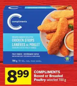 Foodland COMPLIMENTS Boxed or Breaded Poultry offer