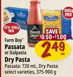 Farm Boy Farm Boy Passata or Italpasta Dry Pasta offer