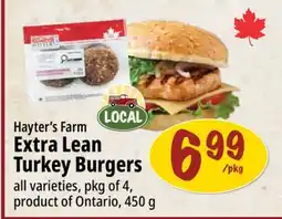 Farm Boy Hayter's Farm Extra Lean Turkey Burgers offer