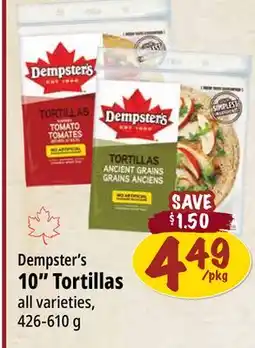 Farm Boy Dempster's 10 Tortillas offer