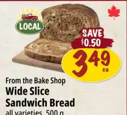 Farm Boy From the Bake Shop Wide Slice Sandwich Bread offer
