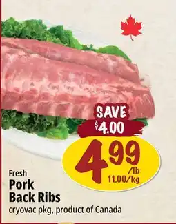 Farm Boy Fresh Pork Back Ribs offer