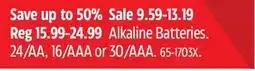 Canadian Tire NOMA Alkaline Batteries offer