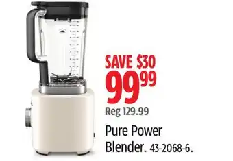Canadian Tire Pure Power Blender offer