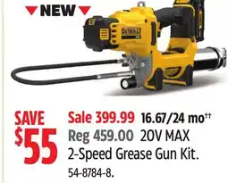 Canadian Tire DEWALT 20V MAX 2-Speed Grease Gun Kit offer