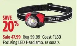 Canadian Tire Coast FL80 Focusing LED Headlamp offer