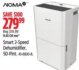 Canadian Tire Noma Smart 2-Speed Dehumidifier offer