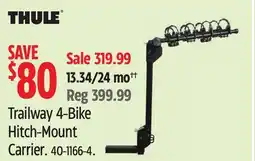 Canadian Tire THULE Trailway 4-Bike Hitch-Mount Carrier offer