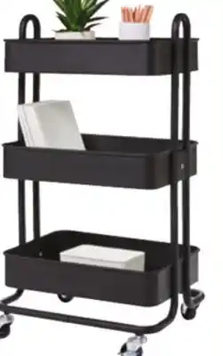 Canadian Tire type A Momentum 3-Tier Utility Cart with 4 Wheels White, black or eucalyptus offer