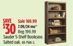 Canadian Tire Sauder 5-Shelf Bookcase offer