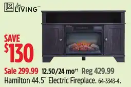 Canadian Tire For Living Hamilton 44.5˝ Electric Fireplace offer