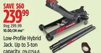 Canadian Tire MotoMaster Low-Profile Hybrid Jack offer
