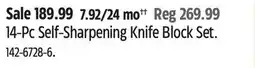 Canadian Tire Henckels 14-Pc Self-Sharpening Knife Block Set offer