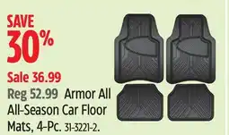 Canadian Tire Armor All All-Season Car Floor Mats, 4-Pc offer