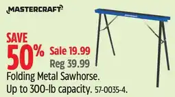 Canadian Tire Folding Metal Sawhorse offer