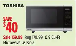Canadian Tire Toshiba 0.9 Cu-Ft Microwave offer