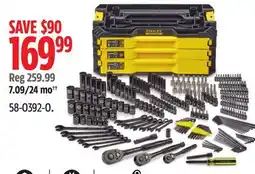 Canadian Tire Stanley Black Chrome Socket Sets offer