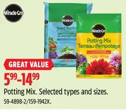 Canadian Tire Miracle-Gro Raleigh Potting Mix offer