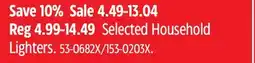 Canadian Tire Selected BIC Household Lighters offer