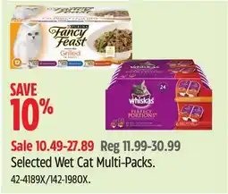 Canadian Tire Purina Selected Wet Cat Multi-Packs offer