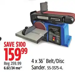Canadian Tire Mastercraft 4 x 36˝ Belt/Disc Sander offer